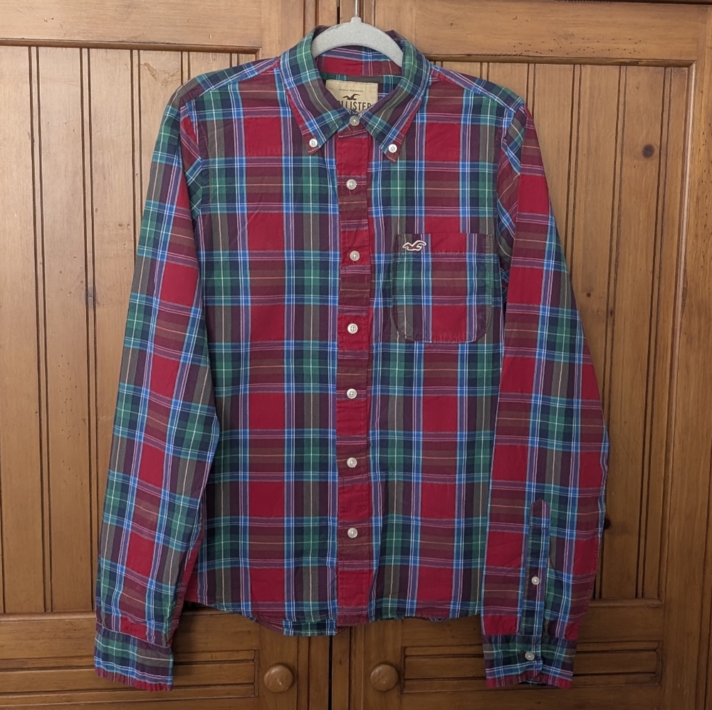 Men's Hollister Plaid button up shirt